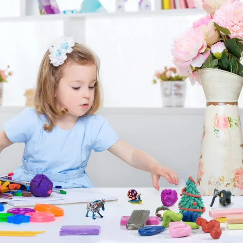 Miniatura 6 de Arcilla Polimérica de 72 Colores, Arcilla de Modelar para Conjuntos Infantiles - Incluye Herramientas de Escultura y Accesorios con Estuche de 72