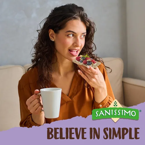 Miniatura 8 de Sanissimo Salmas de Chía y Semilla de Lino, 40 Paquetes de 3 Galletas, Galletas de Maíz Horneadas al Horno, Sin Gluten, Sin GMO, Certificadas Kosher