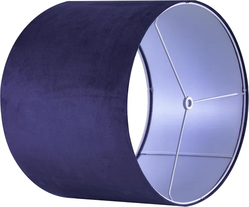 Miniatura 5 de Pantalla de lámpara de tambor de terciopelo azul oscuro, pantalla moderna de 13 pulgadas superior x 13 pulgadas inferior x 10 pulgadas de alto