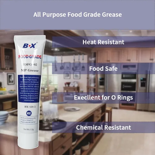 Miniatura 6 de Lubricante seguro de la máquina de la grasa de la categoría alimenticia para el equipo del postre congelado, lubricantes de la junta tórica 2X4oz