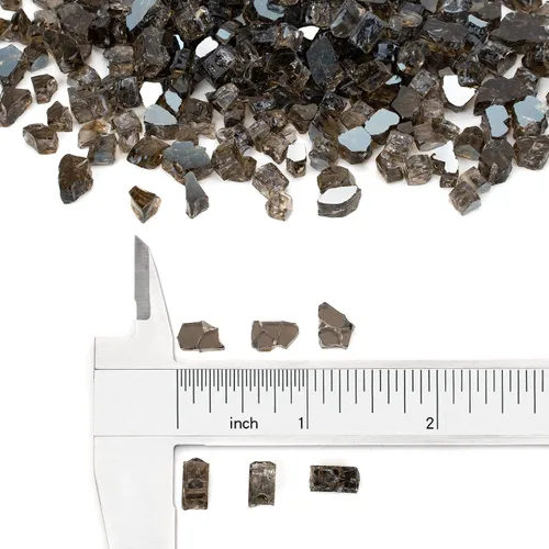 Miniatura 35 de Stanbroil - Vidrio de fuego de 10 libras – Cristal de fuego templado reflectante de 1/2 pulgada para chimenea de hoguera, azul Pacífico reflectante