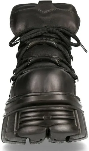 Miniatura 4 de New Rock 106N Tower - Botas de tobillo para hombre, 100 % piel, estilo gótico, estilo punk, a la moda