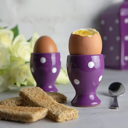 Miniatura 13 de City to Cottage Juego de 2 portavasos de cerámica para huevos, tazas suaves para huevos hervidos, soportes para huevos duros, taza para servir