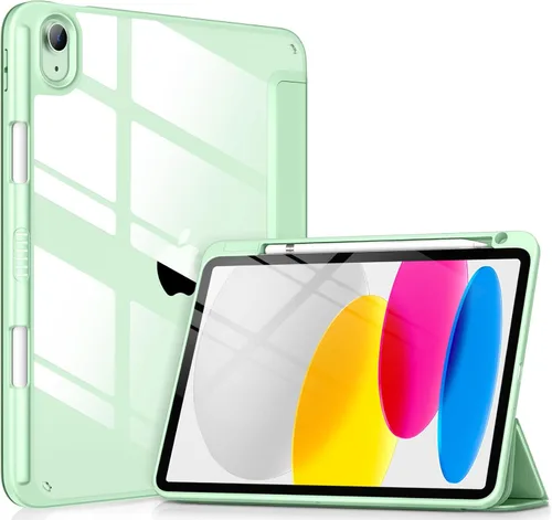 Miniatura 28 de VIKESI - Funda para iPad (A16) 11 pulgadas 2025 y iPad 10ª generación 10.9 pulgadas 2022, con parte trasera transparente y marco de TPU a prueba