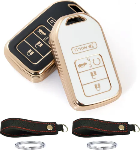 Miniatura 5 de Funda de silicona para llavero inteligente compatible con Honda Accord Civic CR-V CRV Pilot Passport Insight EX EX-L Touring. Número de pieza