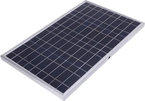 Miniatura 2 de Zunate Kit de cargador de panel solar de 100 W con controlador de carga de 12 V 10-50 A Marco de aluminio, salidas USB y CC para RV, barco