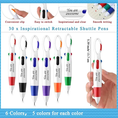 Miniatura 2 de Kosiz 30 unidades de regalo de graduación para enfermeras, multicolor, 4 en 1, bolígrafos retráctiles para enfermeras, bolígrafos retráctiles