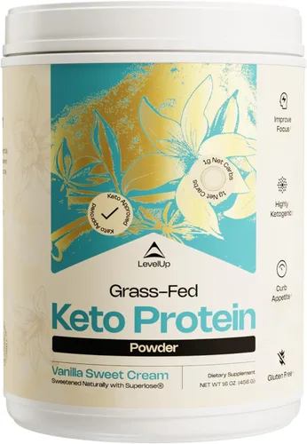 Miniatura 7 de LevelUp Aceite de proteína de colágeno alimentado con pasto, aceite C8 MCT, aislado de proteína de suero de leche, mantequilla irlandesa, suplemento