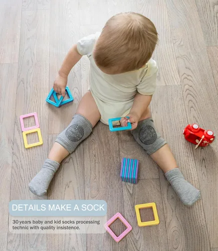 Miniatura 4 de Simply Kids Calcetines para bebé con puños (9 pares) para niños de 6 meses a 7 años