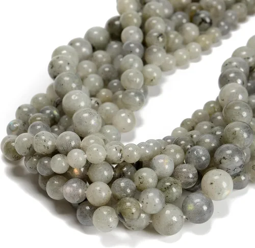 Miniatura 49 de 65 cuentas de jade blanco de 0.236 pulgadas, piedra natural, piedras preciosas redondas auténticas para hacer pulseras de bricolaje, joyas, cuerdas