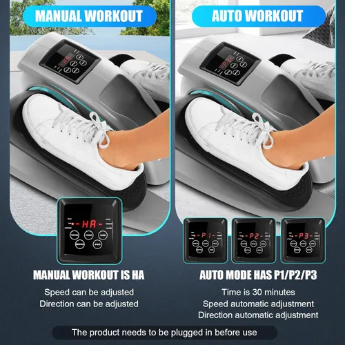 Miniatura 4 de ANCHEER Máquina elíptica para debajo del escritorio, ejercitador de pedal silencioso para personas mayores, oficina y hogar, equipo de entrenamiento