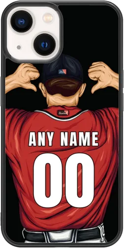 Miniatura 22 de Custome - Funda de teléfono de béisbol, diseño creativo de béisbol deportivo con número de estrella para iPhone 15, 14, 13, 12, 11 Pro Max Plus Mini