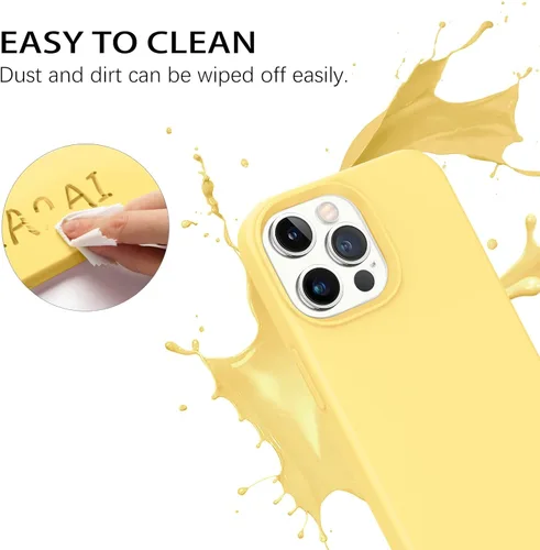 Miniatura 253 de GUAGUA Funda compatible con iPhone 17 Pro Max de 6.9 pulgadas, silicona líquida, goma de gel suave, delgada, forro de microfibra delgada