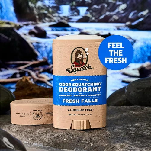 Miniatura 3 de Dr. Squatch Desodorante natural para hombres – Fresh Falls – Desodorante masculino anti-olor sin aluminio (2.65 oz)