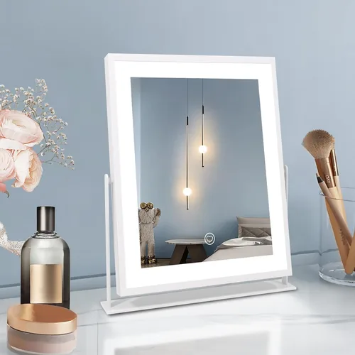 Miniatura 9 de Beelux Espejo de tocador con luces, espejo de maquillaje de 11 pulgadas con luz regulable, control inteligente, memoria, ajustable 3 modos