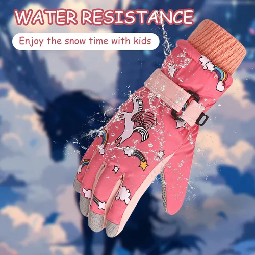 Miniatura 34 de Guantes de nieve para hombre y mujer, impermeables, para invierno, cálidos, para esquí, snowboard, guantes para mujer