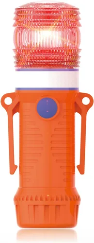 Luces estroboscópicas de 7.83 pulgadas para camiones con tapa magnética, luces de emergencia impermeables IP68 para vehículos, luces de baliza rojas