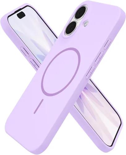 Miniatura 81 de oakxco Funda de silicona Mag Safe para iPhone 17 Pro Max, funda magnética delgada y fina compatible con carga inalámbrica MagSafe, bonita funda Negro