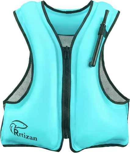 Miniatura 12 de Rrtizan Chaleco inflable de esnórquel para adultos, chaleco de esnórquel de viaje para esnórquel, paddleboard, natación, chaleco de esnórquel