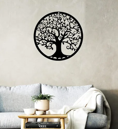 Miniatura 3 de RESACO Árbol de la Vida Arte de Pared Metal Árbol Vida Decoración de Pared Árbol Familiar Placa de Pared 11 Pulgadas Árbol de la Vida Colgante