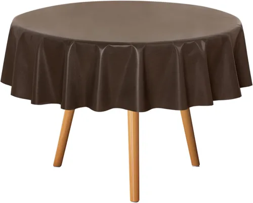 Miniatura 26 de sancua - Mantel rectangular de PVC 100 % impermeable, 54 x 54 pulgadas, vinilo a prueba de aceite, derrames, fácil de limpiar con un paño, para Beige