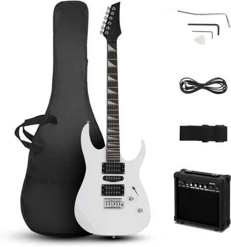 Miniatura 12 de Ktaxon Guitarra Eléctrica de 39" con Amplificador de 20 Vatios, Kit de Guitarra de Inicio Modelo 170 de Tamaño Completo para Principiantes