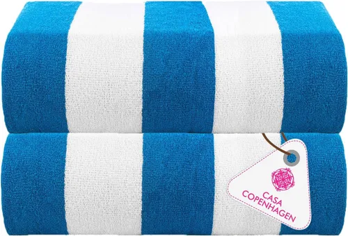 Miniatura 95 de CASA COPENHAGEN Juego de 6 toallas de palomitas de maíz, color azul polvoriento, 21.16 oz/m², 2 toallas de baño, 2 toallas de mano y 2 toallas