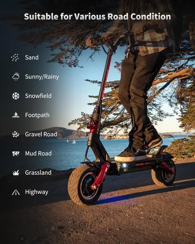 Miniatura 7 de 100/65-6.5 Neumático sin cámara para todo terreno para VSETT 11+/Zero 11X/Dualtron para accesorios de scooter eléctrico de 11 pulgadas, neumáticos 2