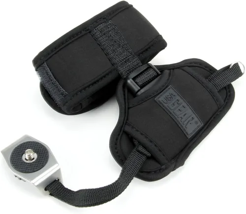 Miniatura 4 de USA Gear Cámara profesional con manija y correa de mano con diseño de neopreno acolchada y placa de metal. Compatible con Canon, Fujifilm, Nikon