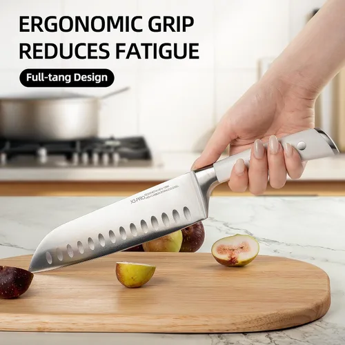 Miniatura 3 de KnifeSaga Juego de Cuchillos Premium, Japonés 15 Piezas Juego de Bloque de Cuchillos de Cocina de Acero Inoxidable de Alto Carbono con Afilador