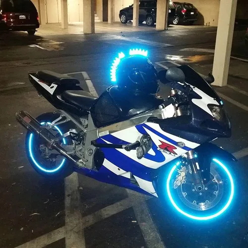 Miniatura 5 de Cinta reflectante azul de gran intensidad con derechos de autor de customTAYLOR33. Cinta de seguridad (Debes elegir el tamaño de la cinta), Azul