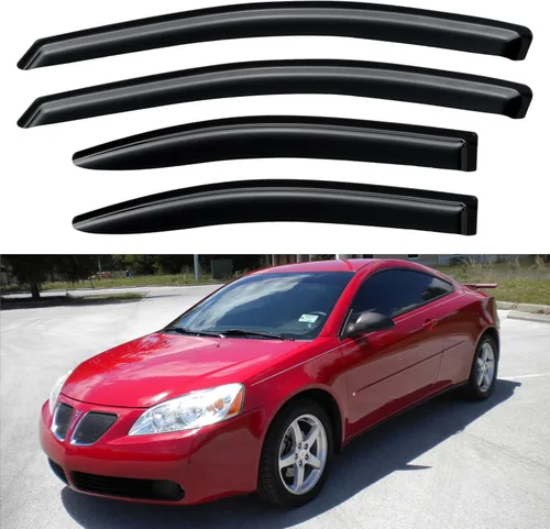 Miniatura 230 de YQAUTEC Viseras de Ventana Protectores de Lluvia para Honda Civic 2022 2023 2024 2025 2026, Deflectores de Viento de Ventilación de Ventana Fuera