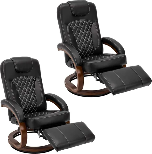 Miniatura 11 de RecPro Nash - Silla reclinable de 28 pulgadas, diseño moderno, muebles de caravana, base giratoria, silla reclinable (1 silla, masilla)
