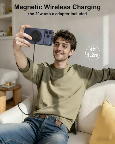 Miniatura 4 de Cargador inalámbrico para Samsung 15 W, cargador inalámbrico de carga rápida para Galaxy S26 Ultra/S25/S24FE/S23/S22/Z Flip 7/6, cargador