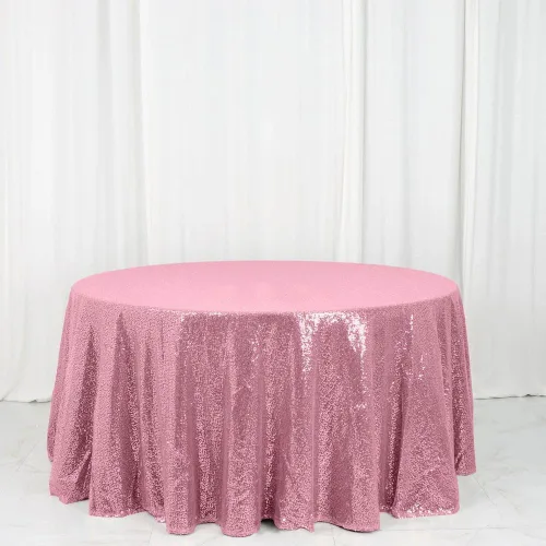 Miniatura 8 de Tableclothsfactory Luxury Collection - Manteles redondos de lentejuelas de 108 pulgadas, color dorado