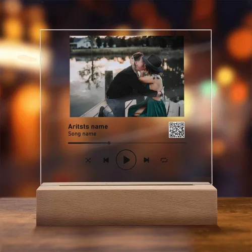 Miniatura 3 de Spotify de música personalizada en placa acrílica, placa personalizada de acrílico con tu canción y foto favoritas, placa acrílica con patas