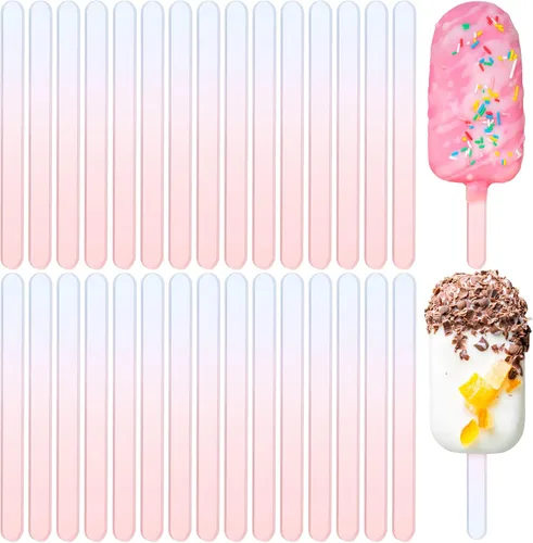 Miniatura 9 de 30 palitos de acrílico reutilizables para tartas, molde para tartas, espejo, palitos de helado, molde para tartas para el hogar, pasteles, dulces