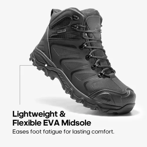 Miniatura 7 de NORTIV 8 Botas de trabajo impermeables para hombres botas de construcción de seguridad con punta de acero ARMADILLO-STL