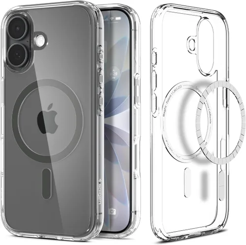 Miniatura 376 de Spigen Funda para iPhone 13 Mini, ultra híbrida MagFit [antiamarilleo] [compatible con Magsafe] - Transparente