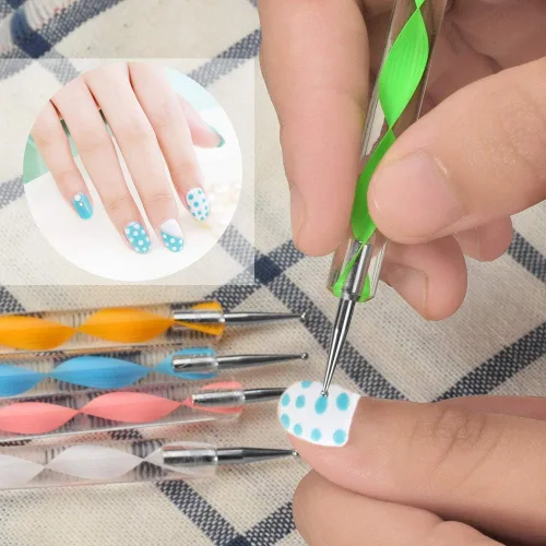Miniatura 3 de Herramienta ranurada de doble cabeza en espiral para grabar en relieve, cartulina, papel, flores, arte de uñas, herramientas de punteado, taladro