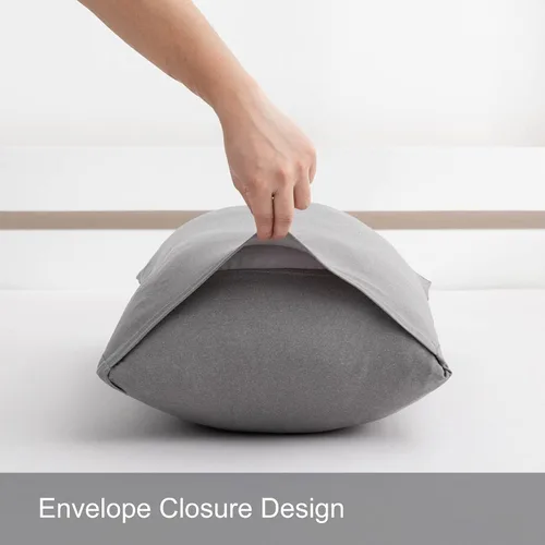 Miniatura 46 de Juego de 2 fundas de almohada pequeñas de punto Jersey Knit para viajes o niños pequeños de 12 x 16 pulgadas, 13 x 18 o 14 x 20 pulgadas, sobre