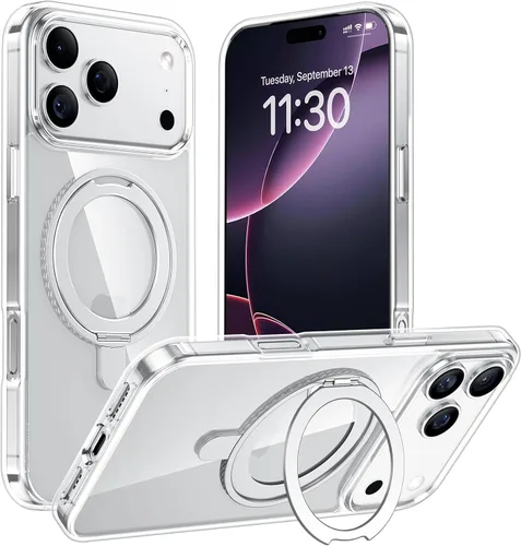 Miniatura 46 de Magnética para iPhone 12 e iPhone 12 Pro Funda, [con Soporte de Anillo Magnético Invisible Giratorio 360°][A Prueba de Golpes][Compatible