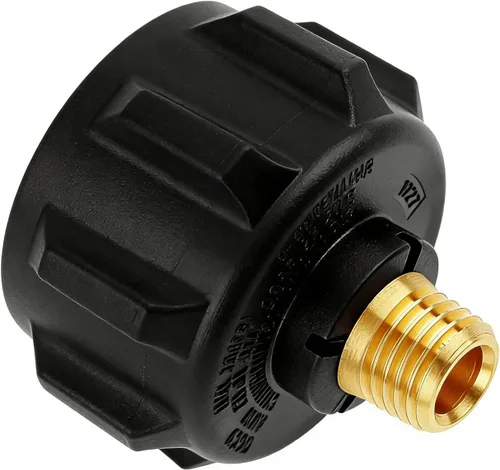 Miniatura 5 de Accesorios adaptadores de tanque de propano, adaptador de montaje de gas propano POL con rosca macho NPT de 1/4 de pulgada, POL a macho NPT de 1/4
