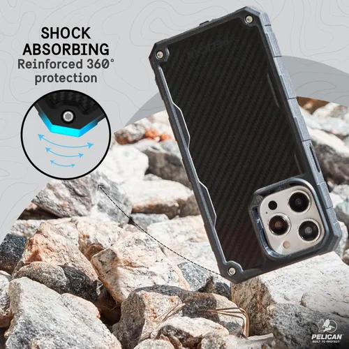 Miniatura 7 de Pelican Shield - Funda para Apple iPhone 15 Pro Max de 6.7 pulgadas, compatible con MagSafe, protección contra caídas MIL-STD de 21 pies, fundas
