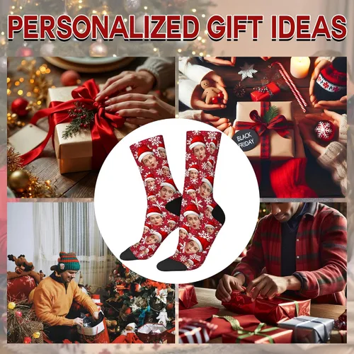 Miniatura 7 de Artsadd Calcetines personalizados para mujeres y hombres, amantes de los perros y gatos, regalos divertidos unisex personalizados