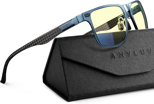 Miniatura 19 de ANYLUV Blue Light Glasses Men, Carbon Fiber Working Blue Light Blocking Glasses Relieve Eyestrain for Men Women