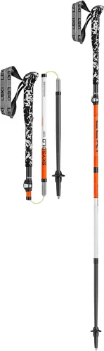 LEKI Skysolo FX.One - Bastones de senderismo de carbono, plegables ultraligeros para senderismo, embalaje rápido y montañismo