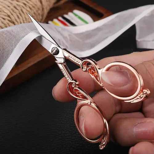 Miniatura 3 de YOUGUOM Tijeras de bordado, tijeras de costura de precisión pequeña, tijeras de detalle de punta afilada para manualidades, costura, corte