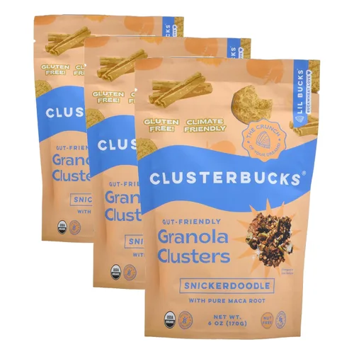 Miniatura 21 de Clusterbucks Superfood Clusters – Granola sin cereales, apta para dieta keto con trigo sarraceno germinado cultivado de forma regenerativa – Snack