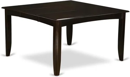 Miniatura 4 de East West Furniture PFCA7-CAP-W - Juego de mesa de comedor moderno de 7 piezas que consta de una mesa cuadrada de madera con hoja de mariposa y 6